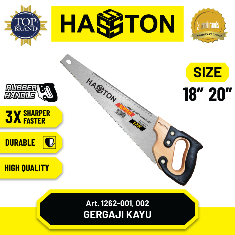 Gergaji Kayu Gg.Kayu ( Handgrip Karet Hitam )