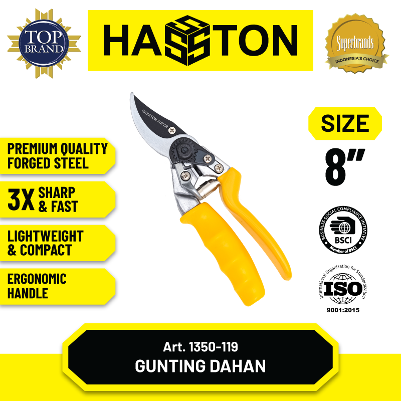 Gunting Bunga Auto rotating Handle Gg. Kuning