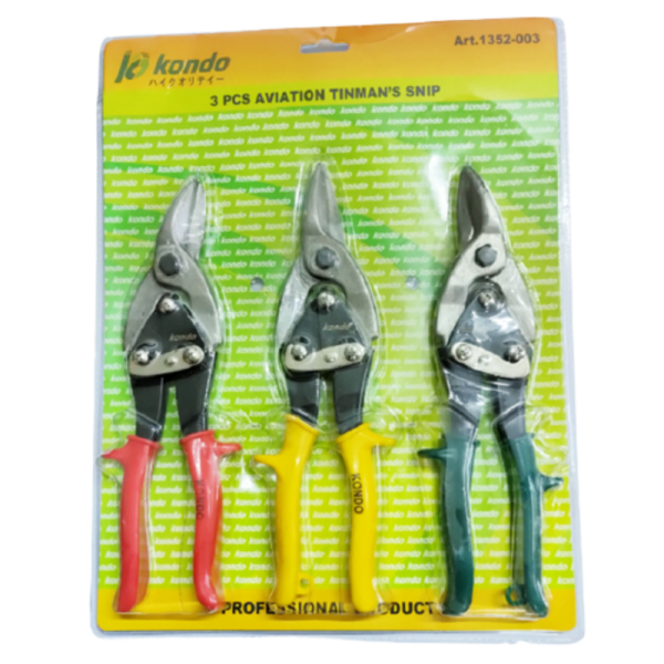 Gunting Plat Set 3 pcs ( 3 arah )