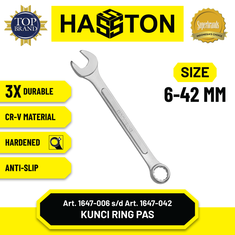 Kunci Ring Pas Chrom ( Mdl.Tulang )