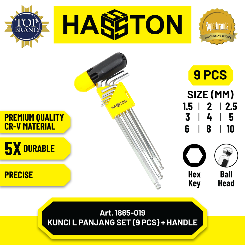 Kunci L Ball Head Panjang + Stang