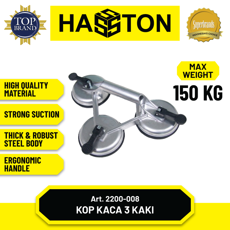 Kop Kaca Body Besi 3 Kaki