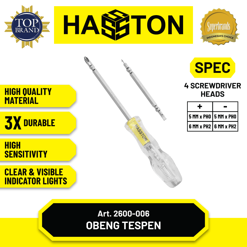 Obeng Tespen BB 4 Way Bening