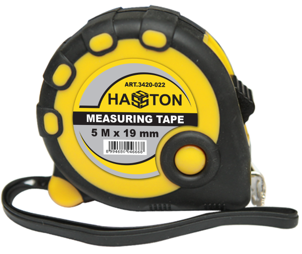 Roll Meter Hitam - Kuning