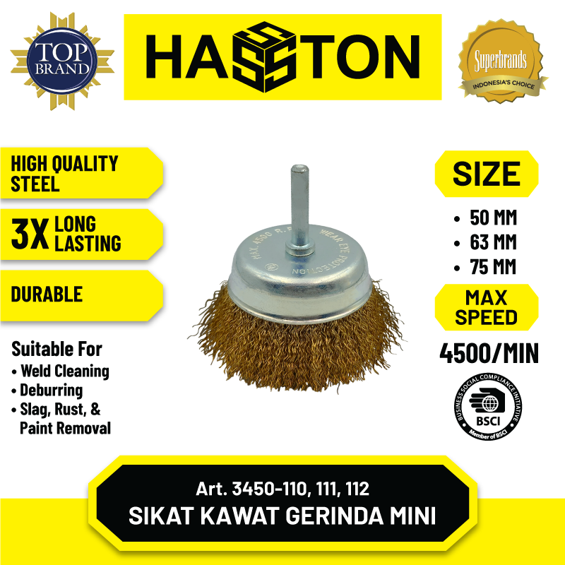 Sikat Baja Gerinda Mdl. Mangkok