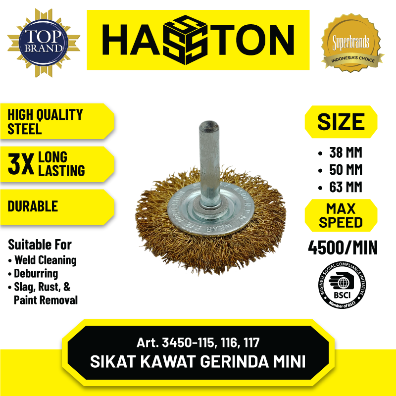 Sikat Baja Gerinda Mdl. Flat