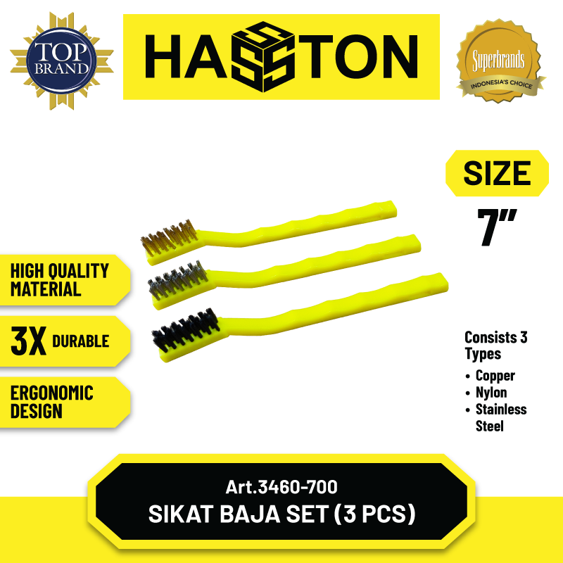 Sikat Baja 3 Pcs