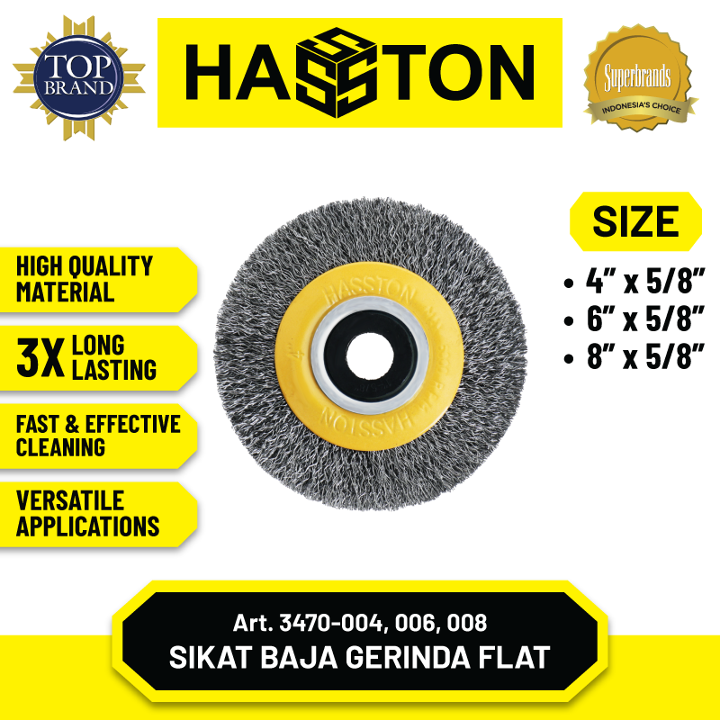 Sikat (Baja) Gerinda Flat