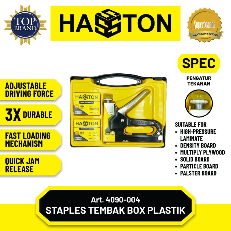 Staple Gun Box Plastik 3 Way