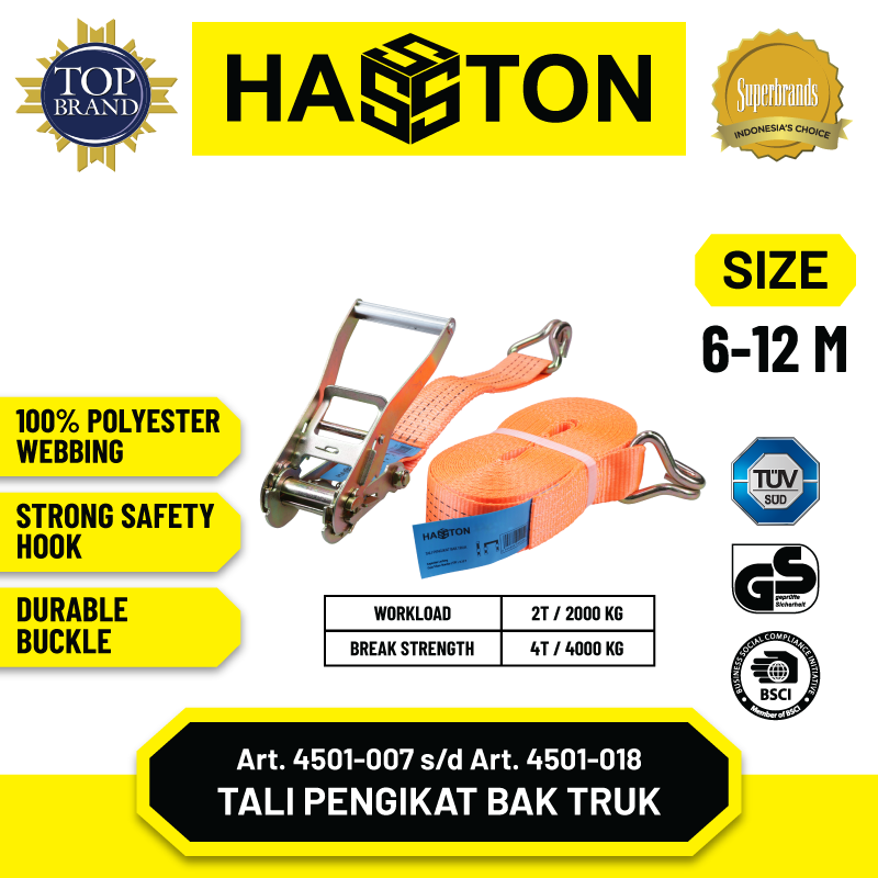 Tali Pengikat Bak Truck / Ratchet Tie Down Strap