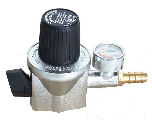 Regulator LPG Crom High Pressure w/ Meter