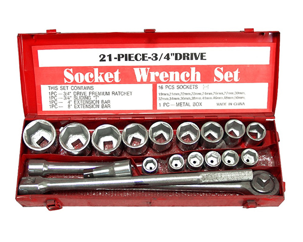 Kunci Sok 21 Pcs Drive 3/4