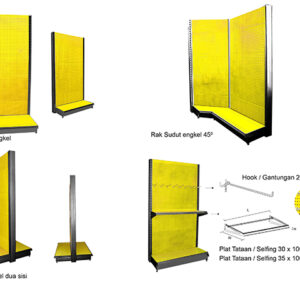 Rak Gondola Plat Besi